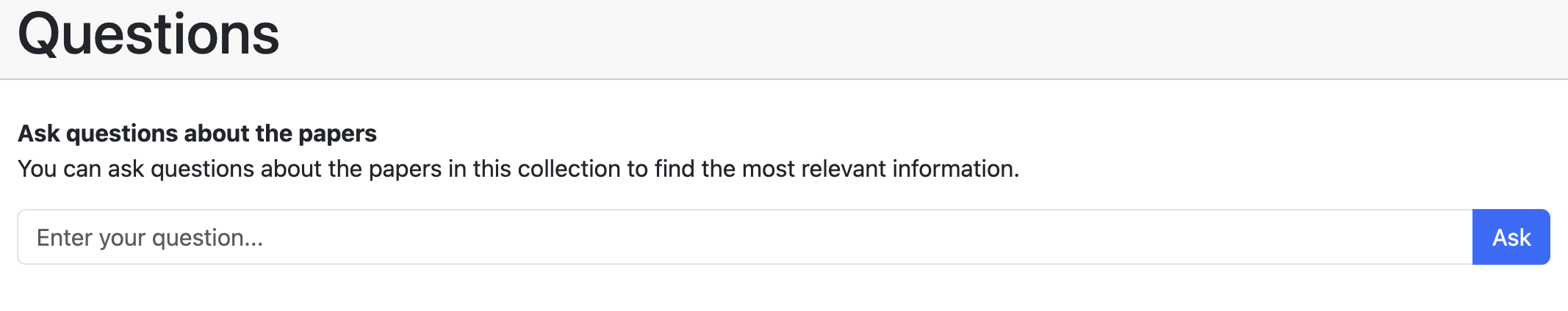 Question visualization